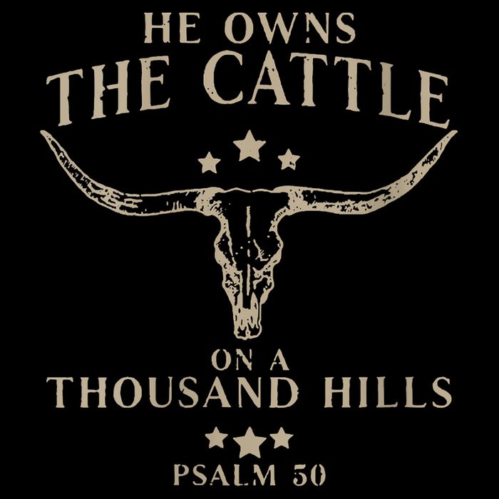 He Owns The Cattle On A Thousand Hills Psalm 50 Backpack