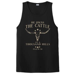 He Owns The Cattle On A Thousand Hills Psalm 50 PosiCharge Competitor Tank