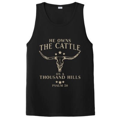 He Owns The Cattle On A Thousand Hills Psalm 50 PosiCharge Competitor Tank