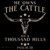 He Owns The Cattle On A Thousand Hills Psalm 50 Short Acrylic Beanie