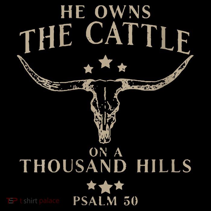 He Owns The Cattle On A Thousand Hills Psalm 50 Short Acrylic Beanie