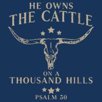 He Owns The Cattle On A Thousand Hills Psalm 50 Infant Baby Jersey Bodysuit