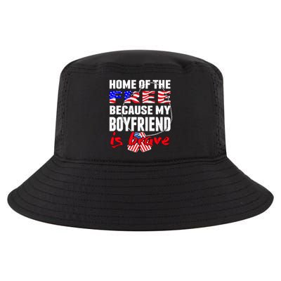 Home Of The Free My Friend Is Brave Proud Army Friend Cute Gift Cool Comfort Performance Bucket Hat