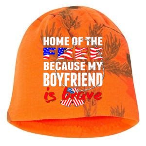 Home Of The Free My Friend Is Brave Proud Army Friend Cute Gift Kati - Camo Knit Beanie