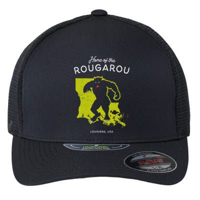 Home Of The Rougarou Louisiana Usa Cryptid Flexfit Unipanel Trucker Cap