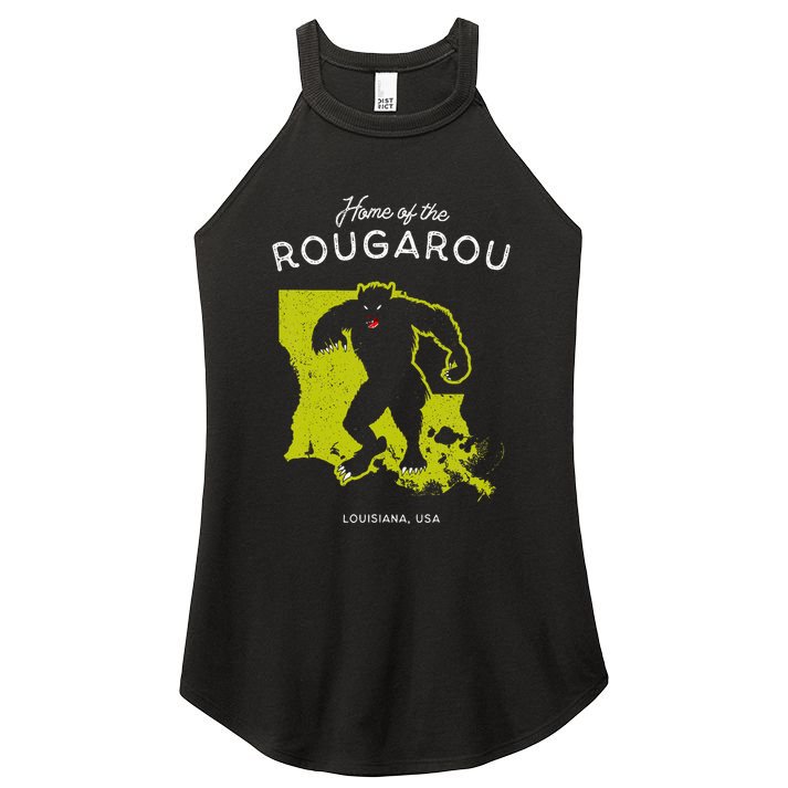 Home Of The Rougarou Louisiana Usa Cryptid Women's Perfect Tri Rocker Tank
