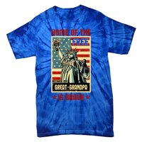 Home Of The Free Because My Greatgrandpa Is Brave Patriotic Meaningful Gift Tie-Dye T-Shirt