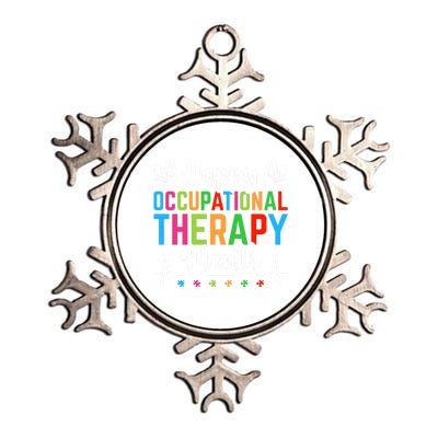 Happy Occupational Therapy Month Ot Therapy Appreciation Meaningful Gift Metallic Star Ornament