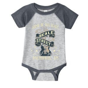 Home Of The Blues Beale Street Memphis Musician Guitarist Infant Baby Jersey Bodysuit