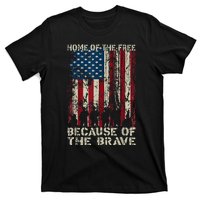 Home Of The Free Because Of The Brave American Flag T-Shirt