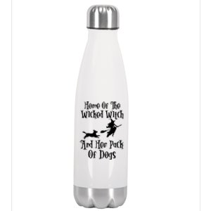 Home Of The Wicked Witch And Her Pack Of Dogs Halloween Great Gift Stainless Steel Insulated Water Bottle