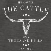 He Owns The Cattle On A Thousand Hills Vector Backpack