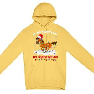 Horse On The Naughty List And I Regret Nothing Christmas Meaningful Gift Premium Pullover Hoodie