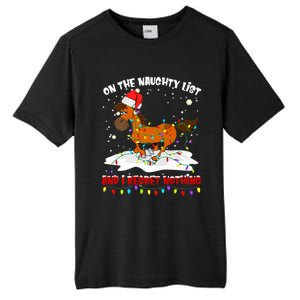 Horse On The Naughty List And I Regret Nothing Christmas Meaningful Gift Tall Fusion ChromaSoft Performance T-Shirt