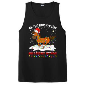 Horse On The Naughty List And I Regret Nothing Christmas Meaningful Gift PosiCharge Competitor Tank