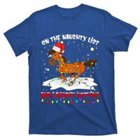 Horse On The Naughty List And I Regret Nothing Christmas Meaningful Gift T-Shirt