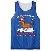 Horse On The Naughty List And I Regret Nothing Christmas Meaningful Gift Mesh Reversible Basketball Jersey Tank