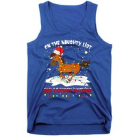 Horse On The Naughty List And I Regret Nothing Christmas Meaningful Gift Tank Top