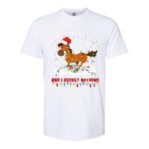 Horse On The Naughty List And I Regret Nothing Christmas Meaningful Gift Softstyle CVC T-Shirt