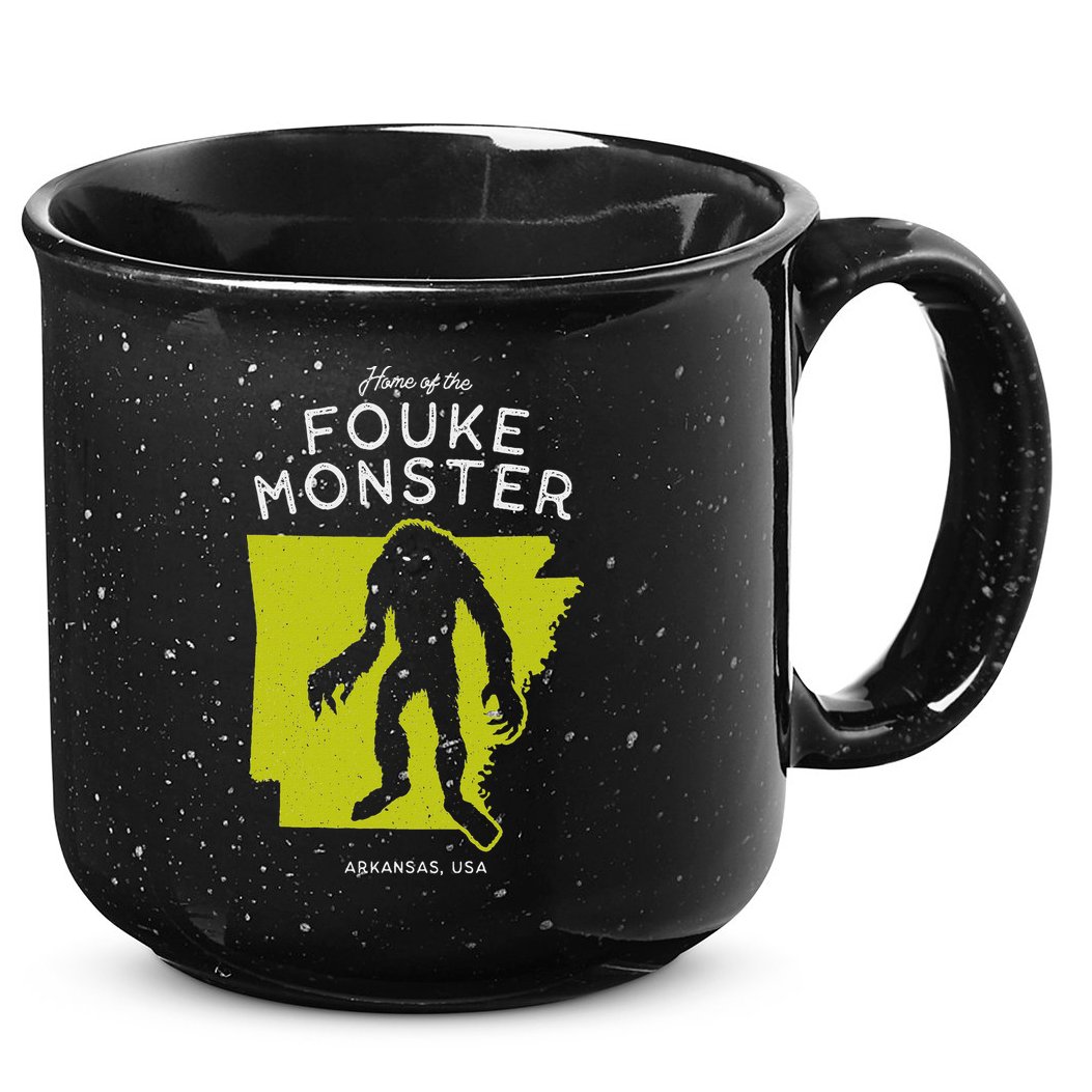 Home Of The Fouke Monster Arkansas Usa Cryptid 15oz Campfire Ceramic Mug