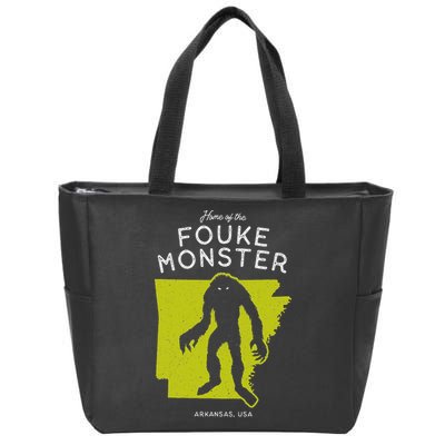 Home Of The Fouke Monster Arkansas Usa Cryptid Zip Tote Bag