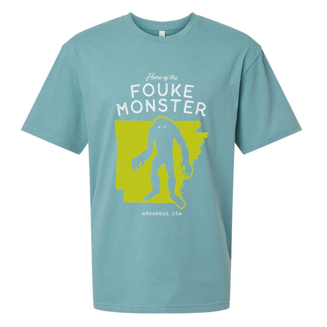 Home Of The Fouke Monster Arkansas Usa Cryptid Sueded Cloud Jersey T-Shirt