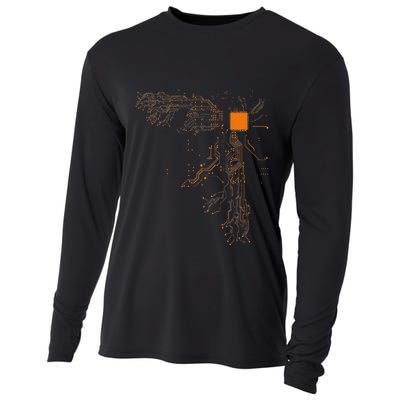 Heart Of The Tech Nerd Computer Core Processor Cooling Performance Long Sleeve Crew