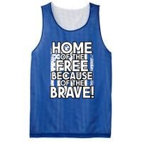 Home Of The Free Because Of The Brave Patrioticic Memorial D Great Gift Mesh Reversible Basketball Jersey Tank