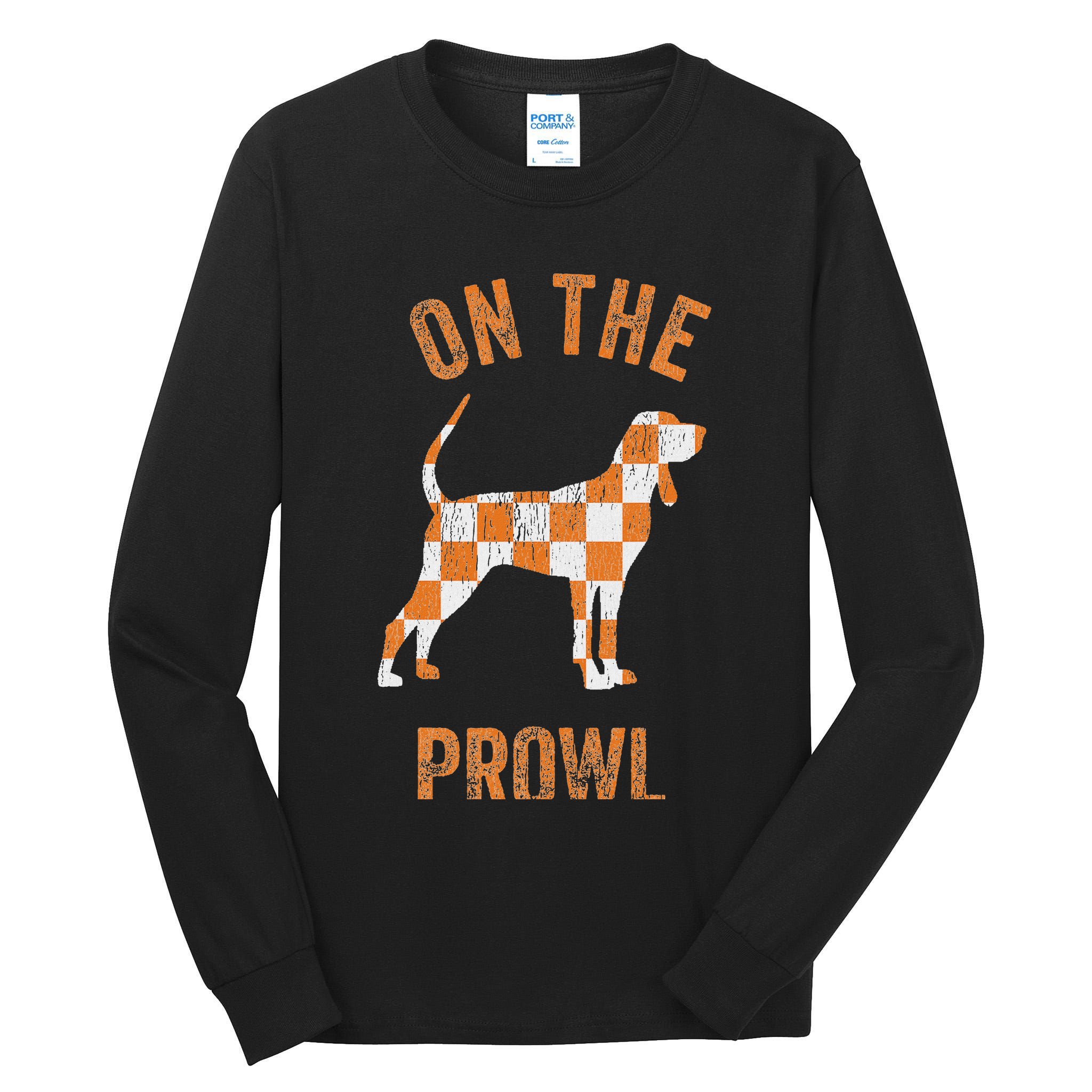 Hound On The Prowl Tennessee Dog Tn Home State Volunrs Tall Long Sleeve T-Shirt