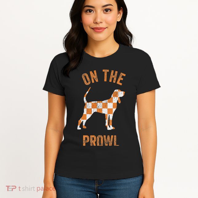 Hound On The Prowl Tennessee Dog Tn Home State Volunrs Womens T-Shirt