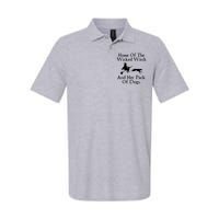 Home Of The Wicked Witch And Her Pack Of Dog Funny Halloween Softstyle Adult Sport Polo