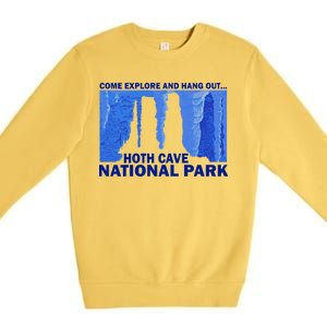 Hoth Ice Cave National Park Explore Premium Crewneck Sweatshirt