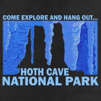 Hoth Ice Cave National Park Explore Crop Fleece Hoodie