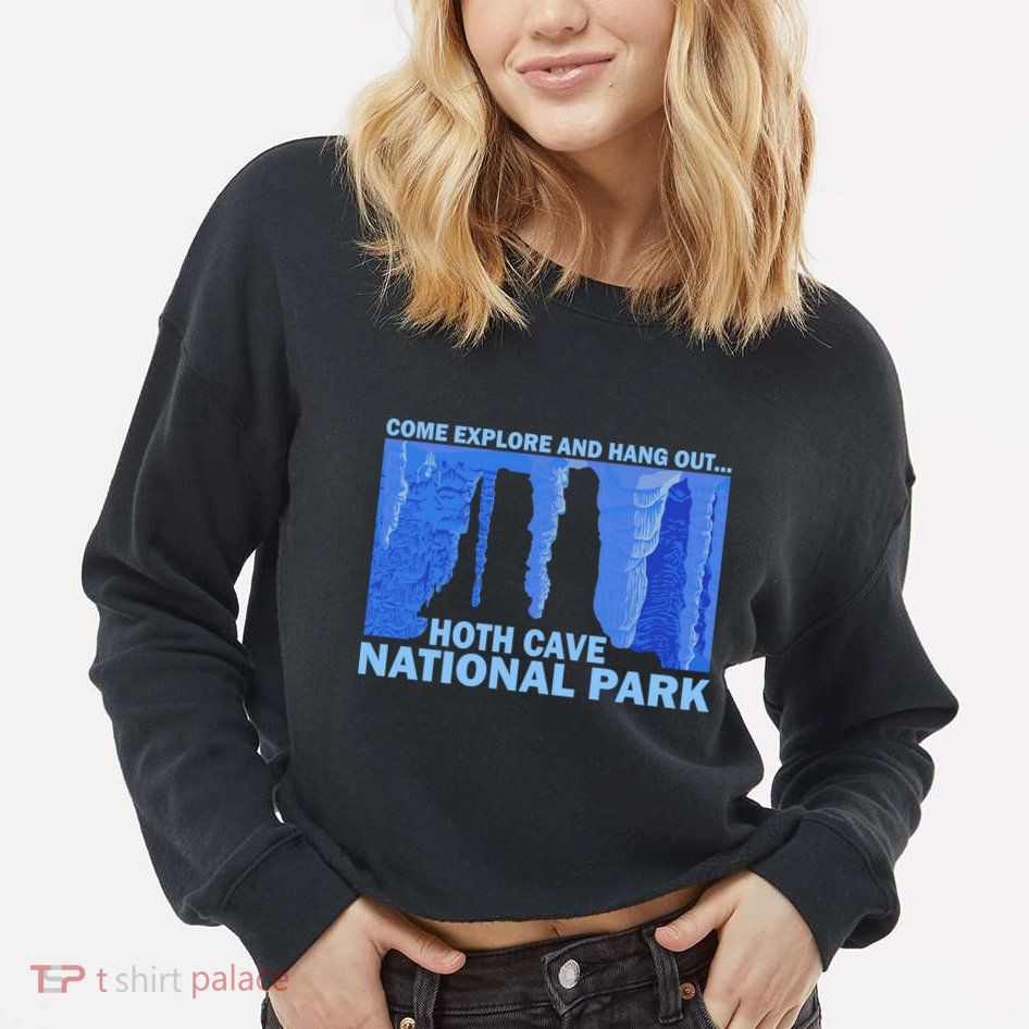 Hoth Ice Cave National Park Explore Cropped Pullover Crew