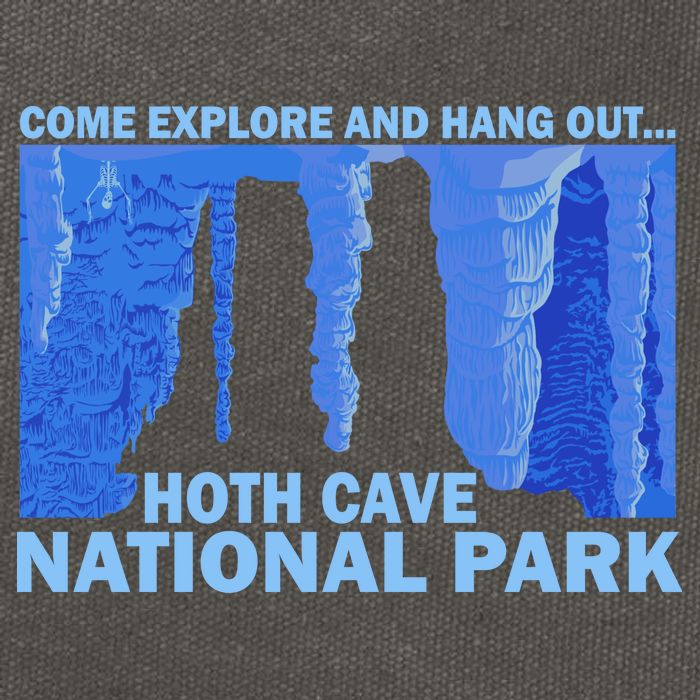 Hoth Ice Cave National Park Explore Cotton Canvas Backpack
