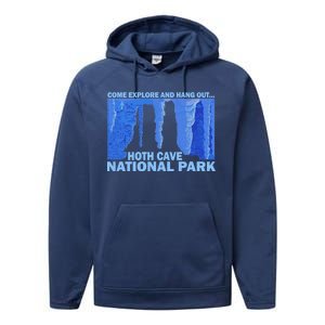 Hoth Ice Cave National Park Explore Performance Fleece Hoodie