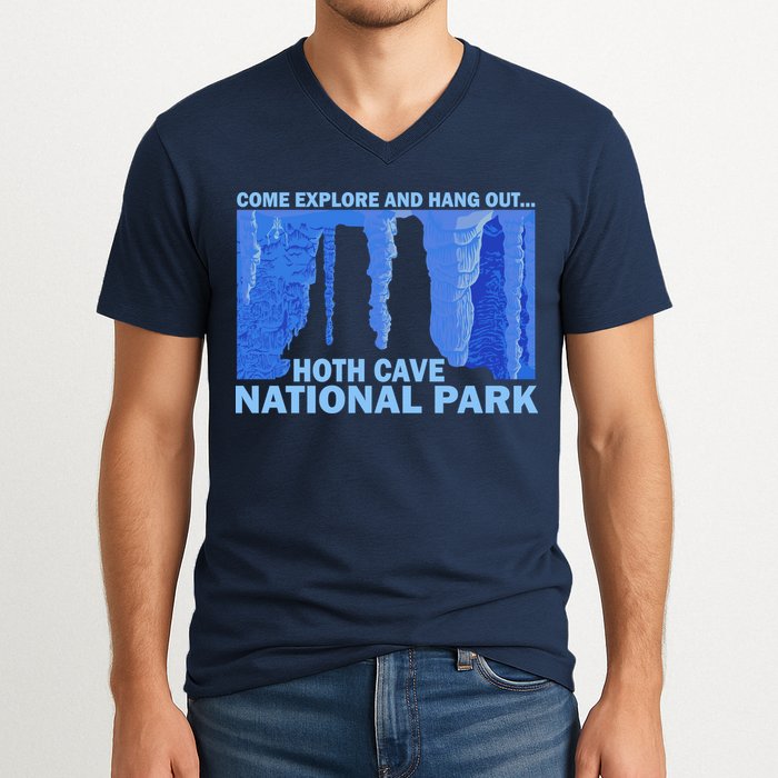 Hoth Ice Cave National Park Explore V-Neck T-Shirt