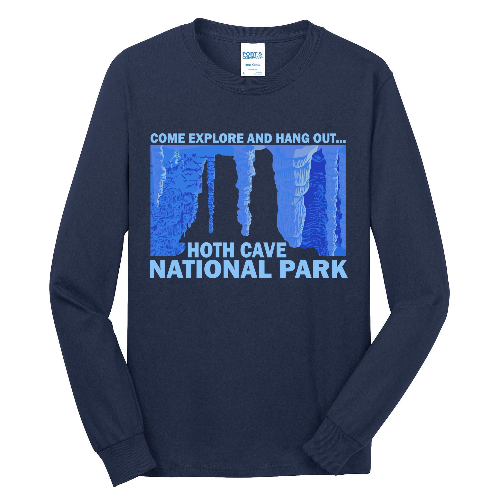 Hoth Ice Cave National Park Explore Tall Long Sleeve T-Shirt