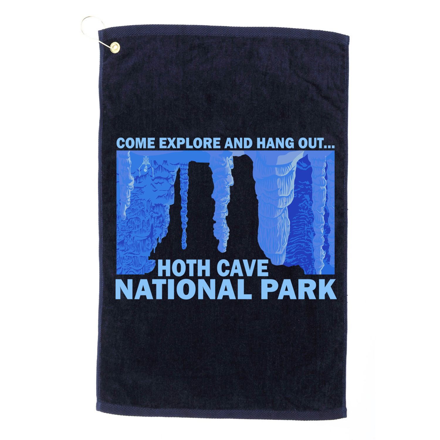 Hoth Ice Cave National Park Explore Golf Towel