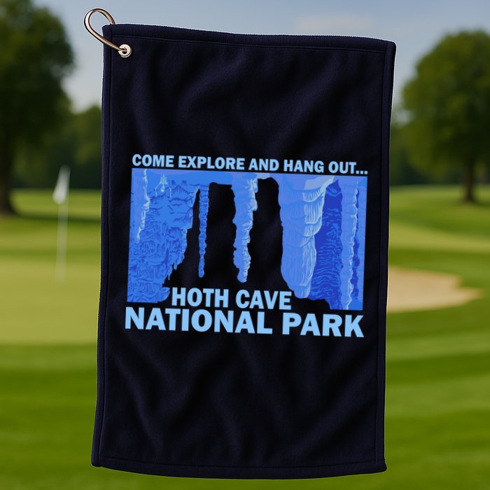 Hoth Ice Cave National Park Explore Golf Towel