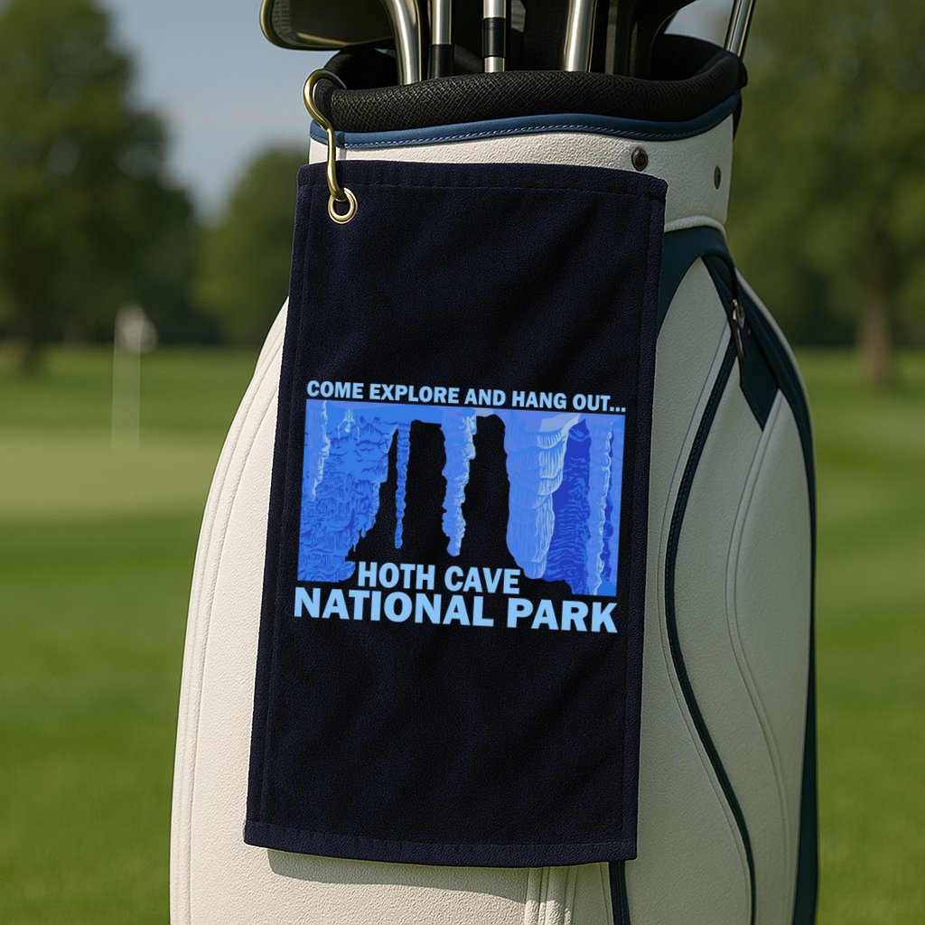 Hoth Ice Cave National Park Explore Golf Towel