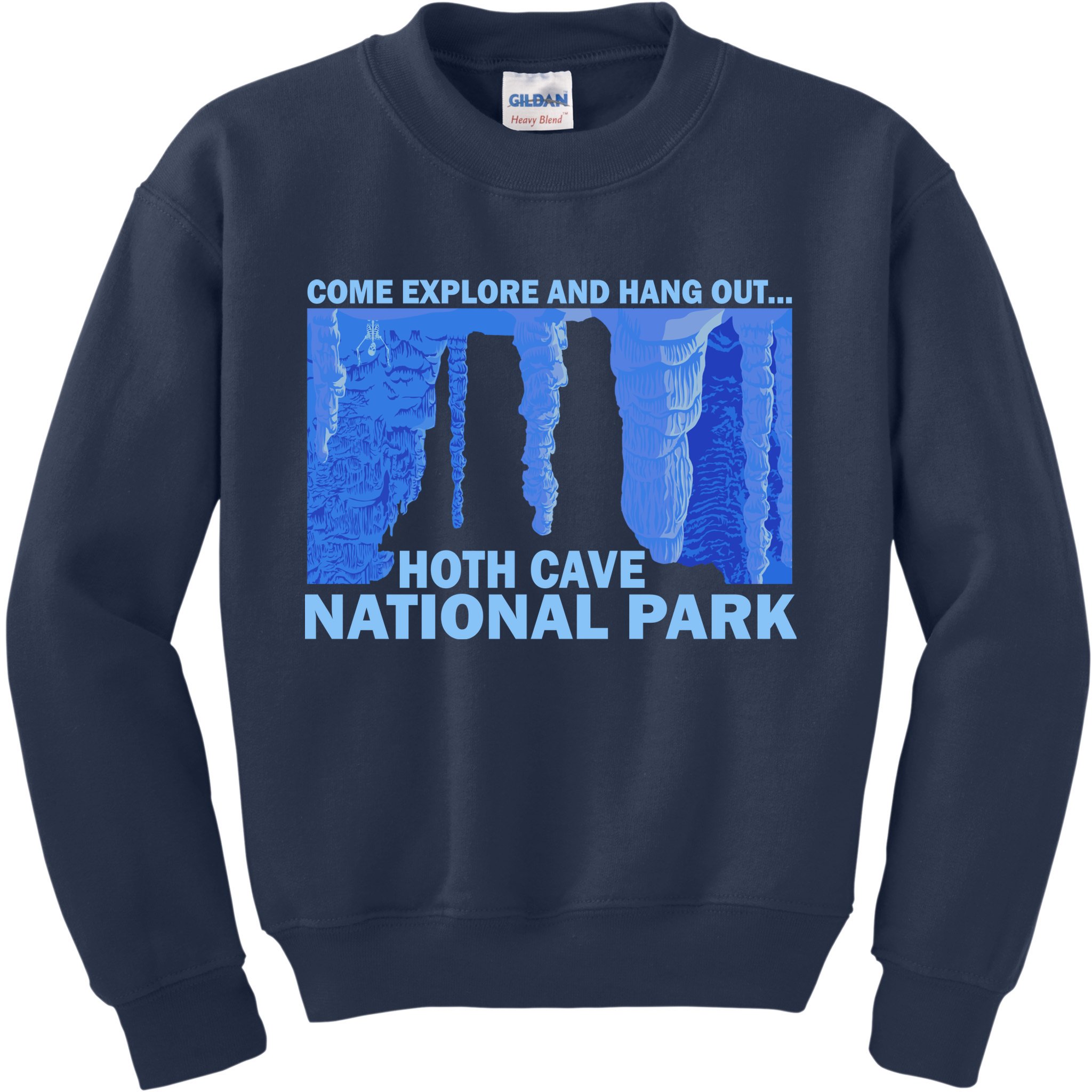 Hoth Ice Cave National Park Explore Kids Sweatshirt
