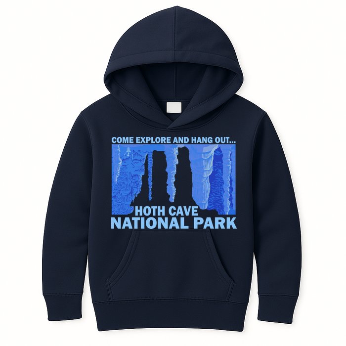 Hoth Ice Cave National Park Explore Kids Hoodie