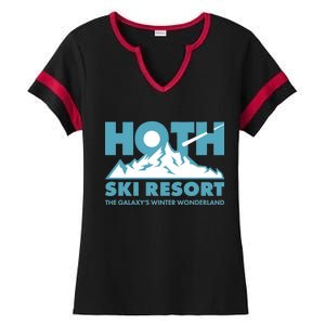 Hoth Ski Resort The Galaxy's Winter Wonderland Ladies Halftime Notch Neck Tee