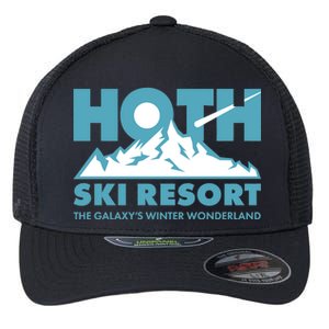 Hoth Ski Resort The Galaxy's Winter Wonderland Flexfit Unipanel Trucker Cap