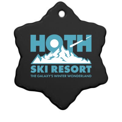 Hoth Ski Resort The Galaxy's Winter Wonderland Ceramic Star Ornament