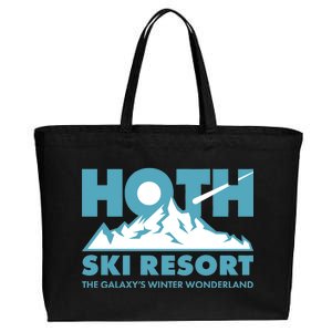 Hoth Ski Resort The Galaxy's Winter Wonderland Cotton Canvas Jumbo Tote