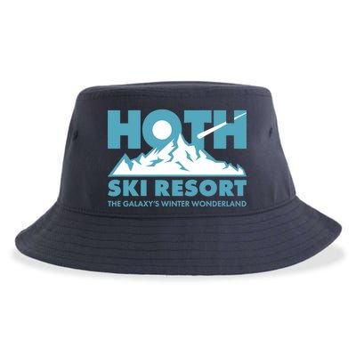 Hoth Ski Resort The Galaxy's Winter Wonderland Sustainable Bucket Hat