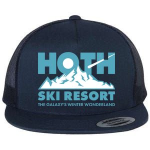 Hoth Ski Resort The Galaxy's Winter Wonderland Flat Bill Trucker Hat