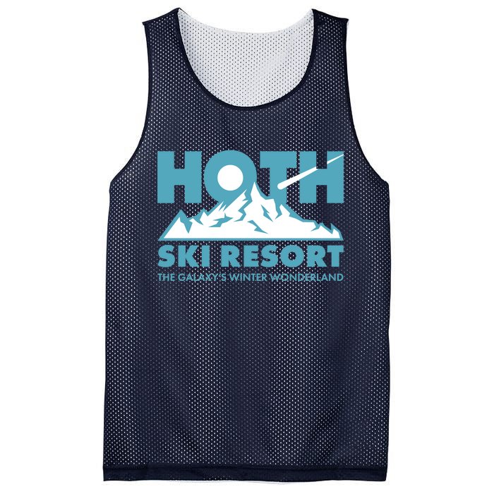 Hoth Ski Resort The Galaxy's Winter Wonderland Mesh Reversible Basketball Jersey Tank